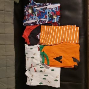 3 SETS PAJAMAS KIDS SIZE 8, 10/10A & MEDIUM CARTERS MARVEL